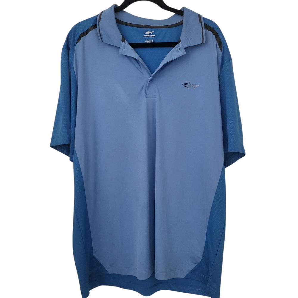 Greg Norman Attack Life Polo Blue sz XXL